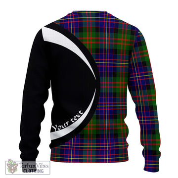 Chalmers Tartan Ugly Sweater with Family Crest Circle Style - Tartan Vibes Clothing