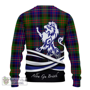Chalmers Tartan Ugly Sweater with Alba Gu Brath Regal Lion Emblem - Tartan Vibes Clothing