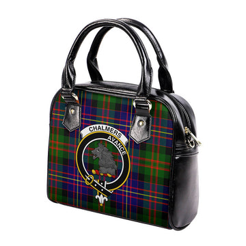 Chalmers Tartan Shoulder Handbags with Family Crest - Tartan Vibes Clothing