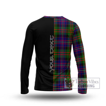 Chalmers Tartan Long Sleeve T-Shirt with Family Crest and Half Of Me Style - Tartan Vibes Clothing
