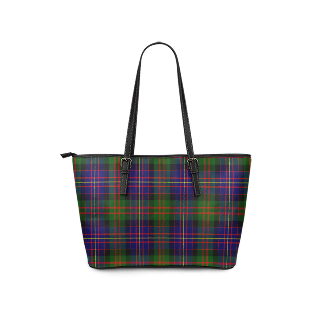 Chalmers Tartan Leather Tote Bag - Tartan Vibes Clothing