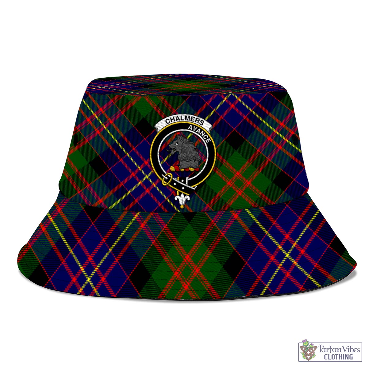 Chalmers Tartan Bucket Hat with Family Crest - Tartan Vibes Clothing