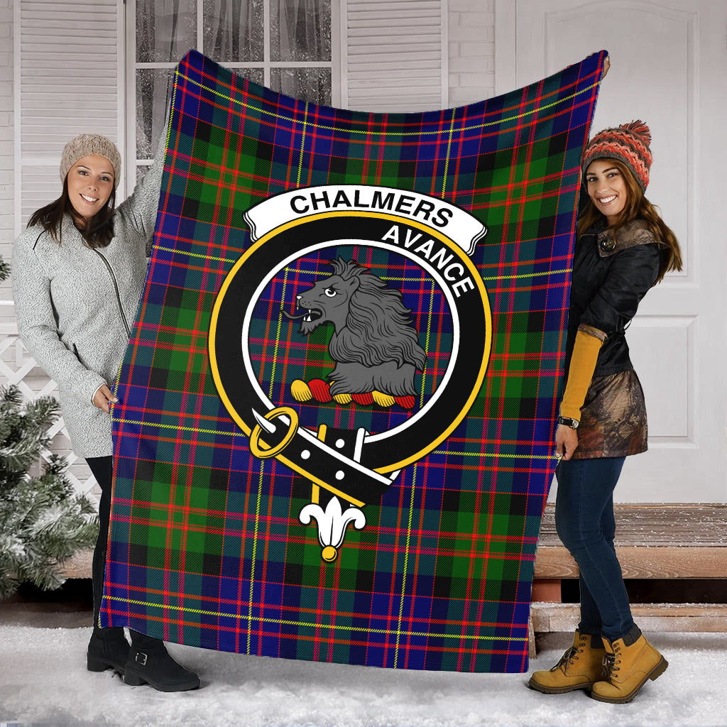Chalmers Tartan Blanket with Family Crest - Tartan Vibes Clothing