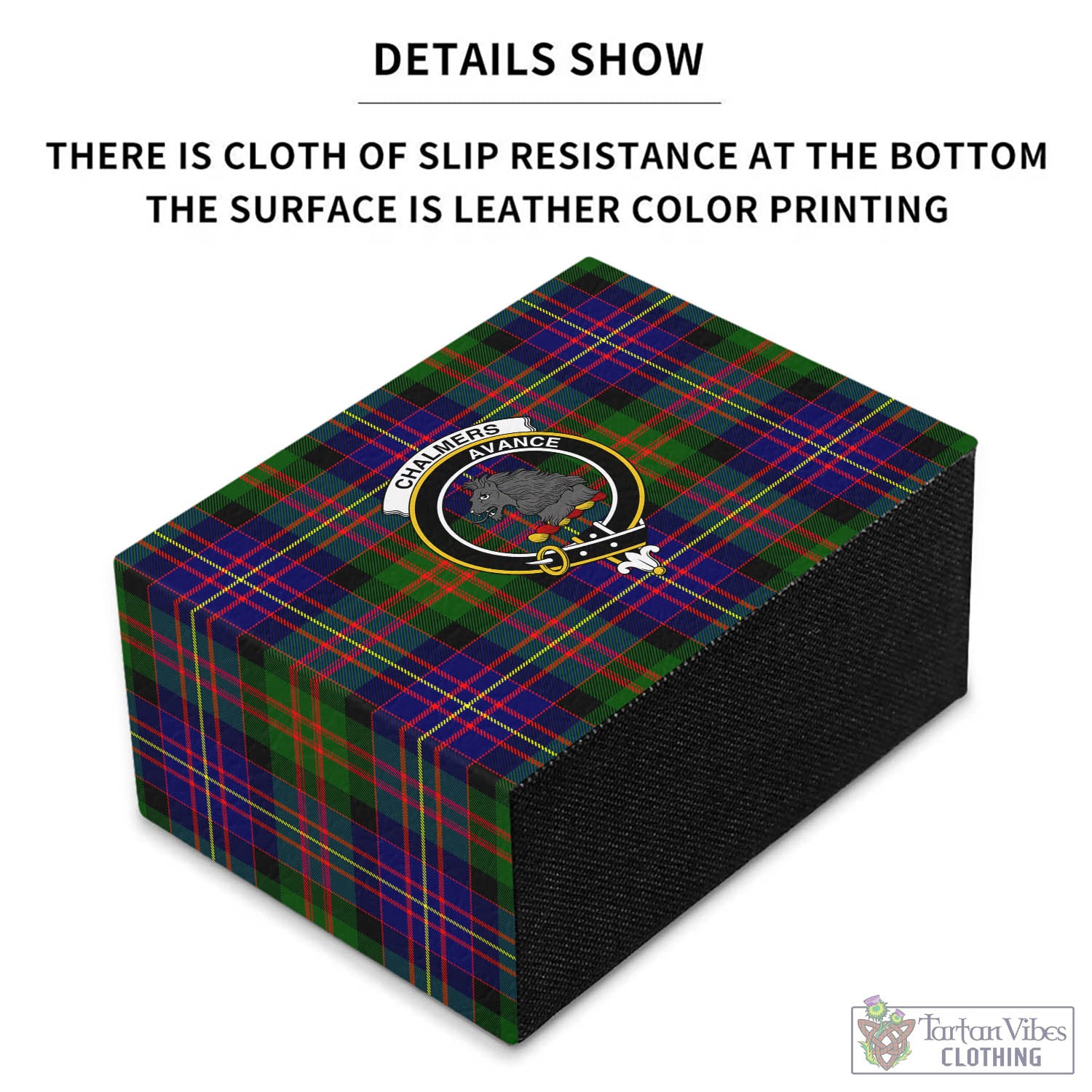 Chalmers Tartan Pen Holder with Family Crest - Tartan Vibes Clothing