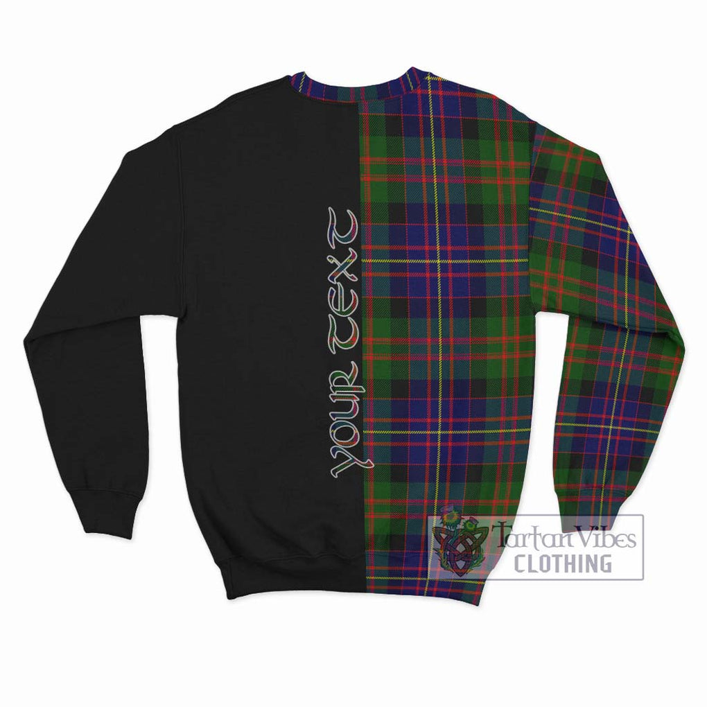 Chalmers Tartan Sweatshirt with Family Crest and Half Of Me Style - Tartan Vibes Clothing