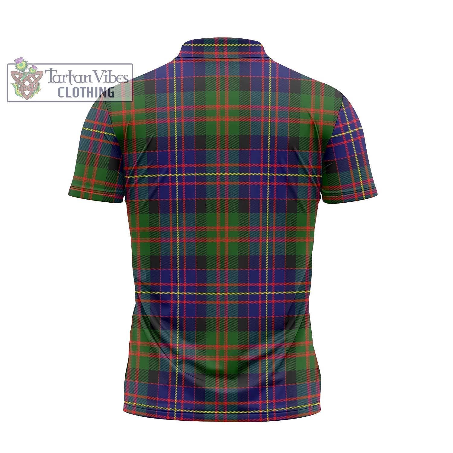 Tartan Vibes Clothing Chalmers Modern Tartan Zipper Polo Shirt