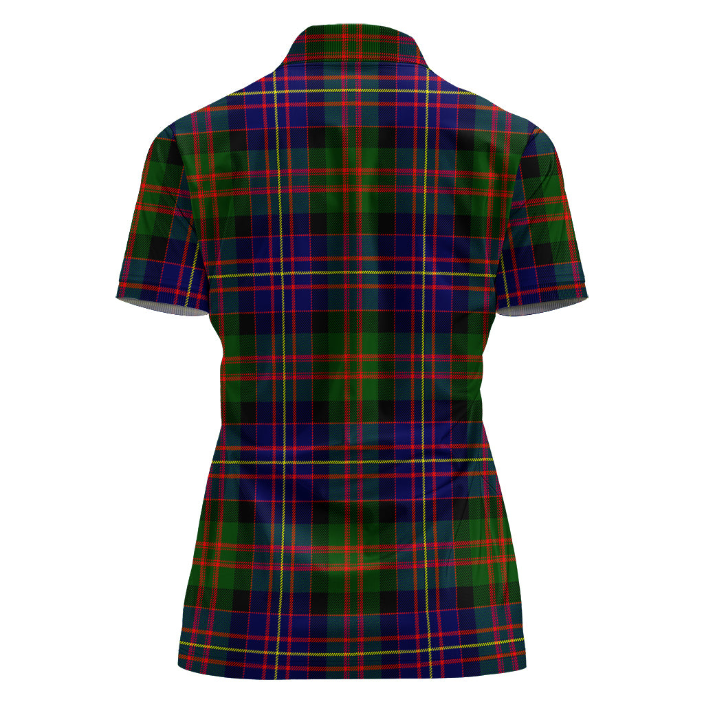 chalmers-modern-tartan-polo-shirt-with-family-crest-for-women