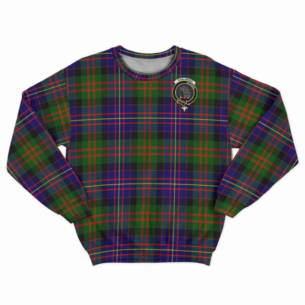 chalmers-modern-tartan-sweatshirt-with-family-crest