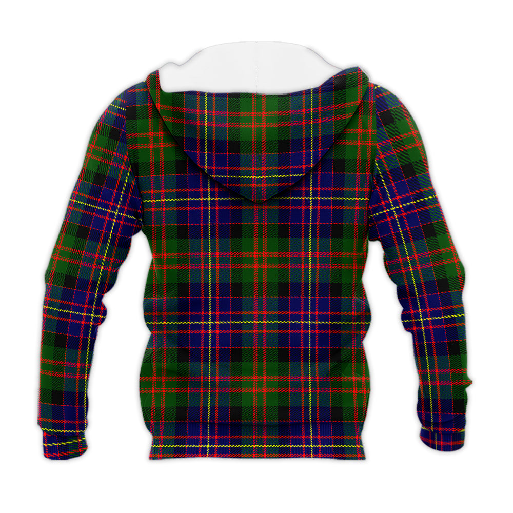 Chalmers Tartan Knitted Hoodie with Family Crest - Tartan Vibes Clothing