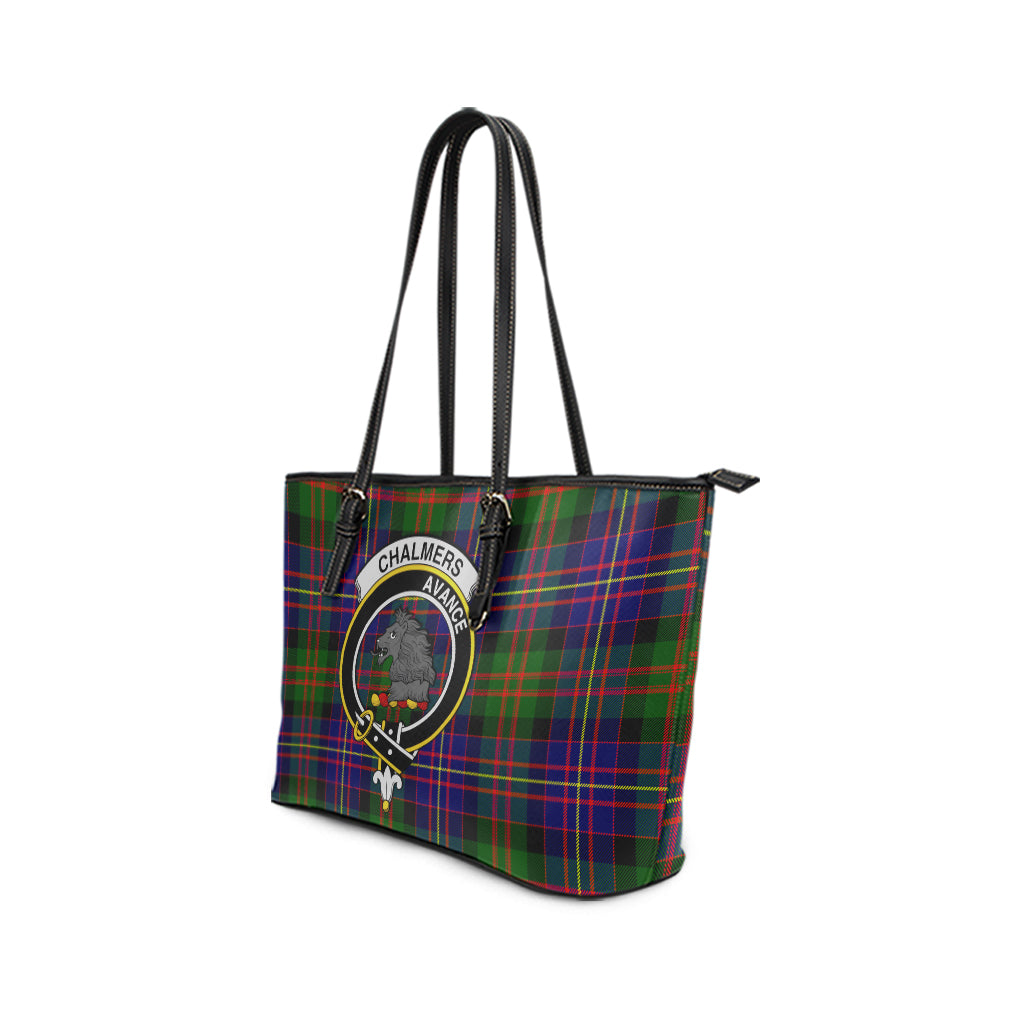 chalmers-modern-tartan-leather-tote-bag-with-family-crest