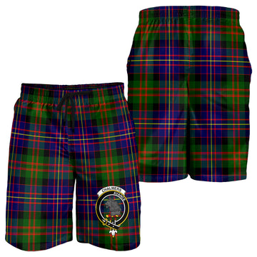 Chalmers Tartan Mens Shorts with Family Crest - Tartan Vibes Clothing