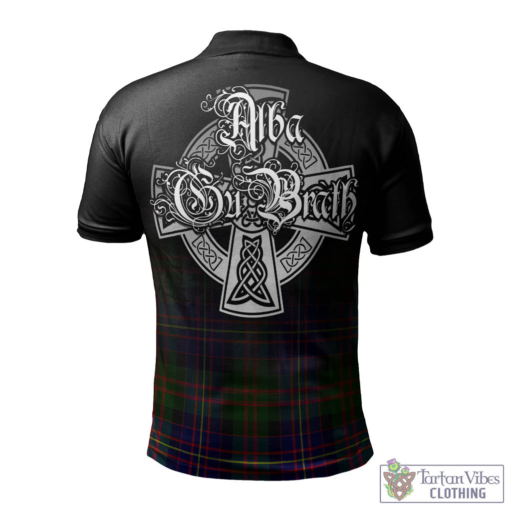 Chalmers Tartan Polo Shirt Featuring Alba Gu Brath Family Crest Celtic Inspired - Tartan Vibes Clothing