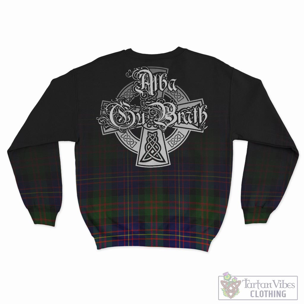 Chalmers Tartan Sweatshirt Featuring Alba Gu Brath Family Crest Celtic Inspired - Tartan Vibes Clothing