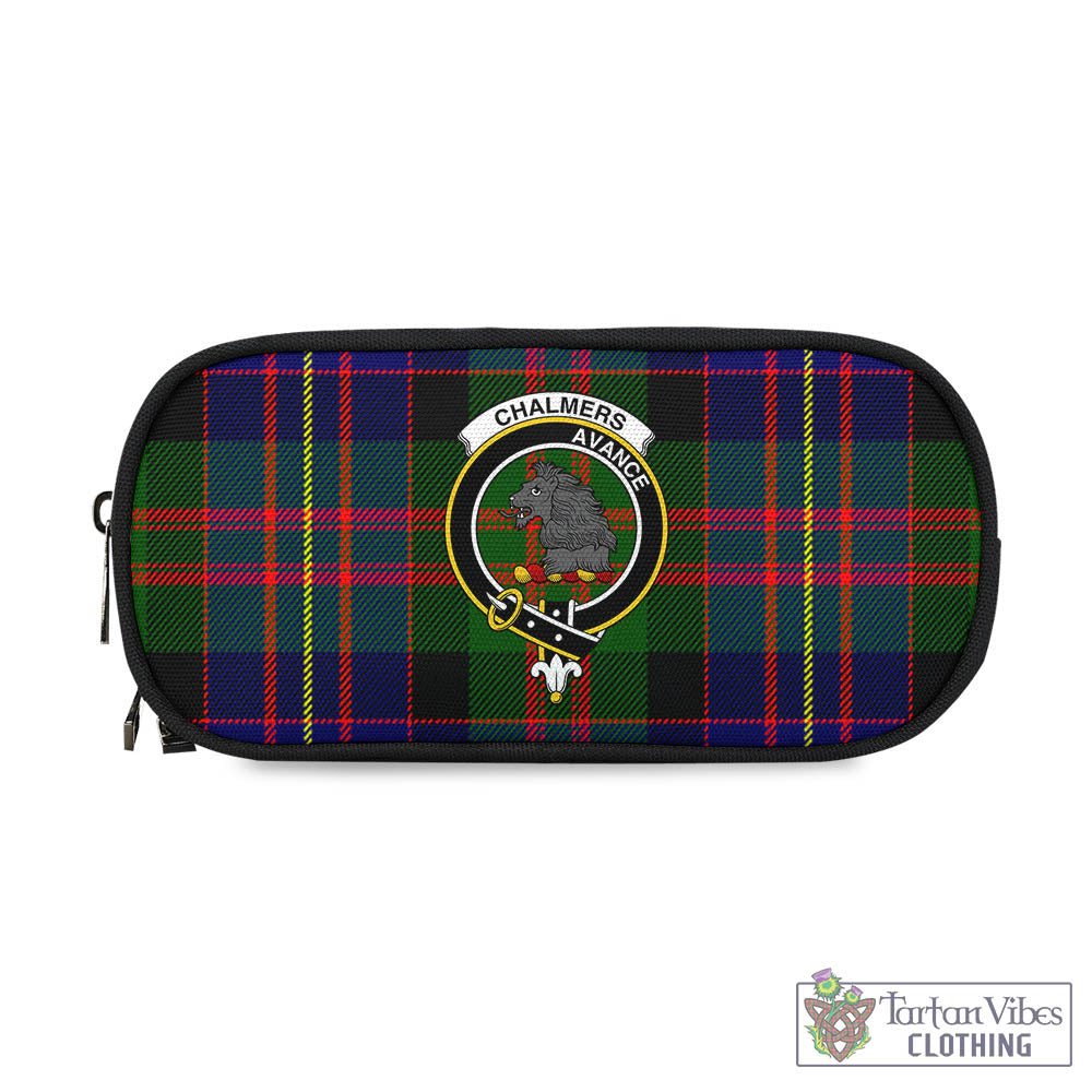 Chalmers Tartan Pen and Pencil Case with Family Crest - Tartan Vibes Clothing