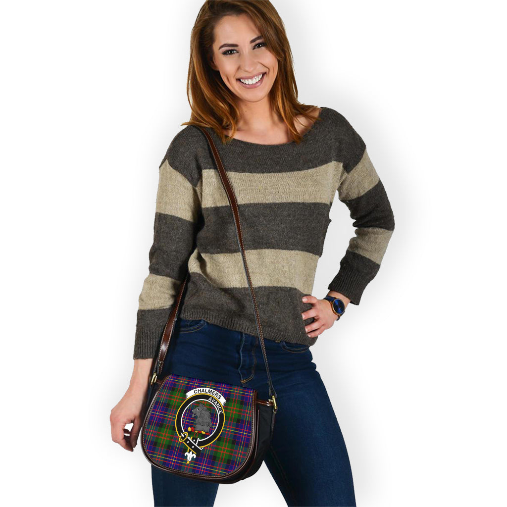 Chalmers Tartan Saddle Bag with Family Crest - Tartan Vibes Clothing