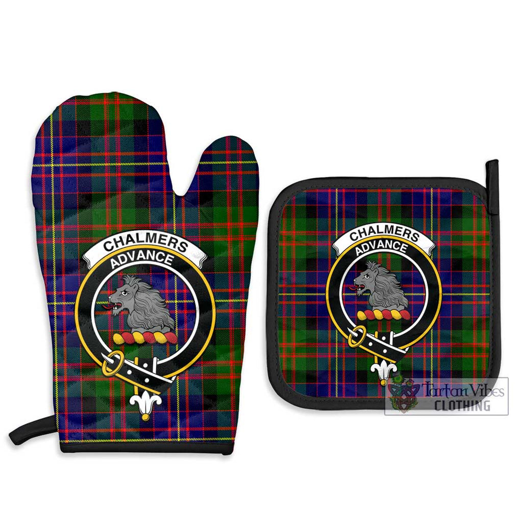 Chalmers Tartan Combo Oven Mitt & Pot-Holder with Family Crest - Tartan Vibes Clothing