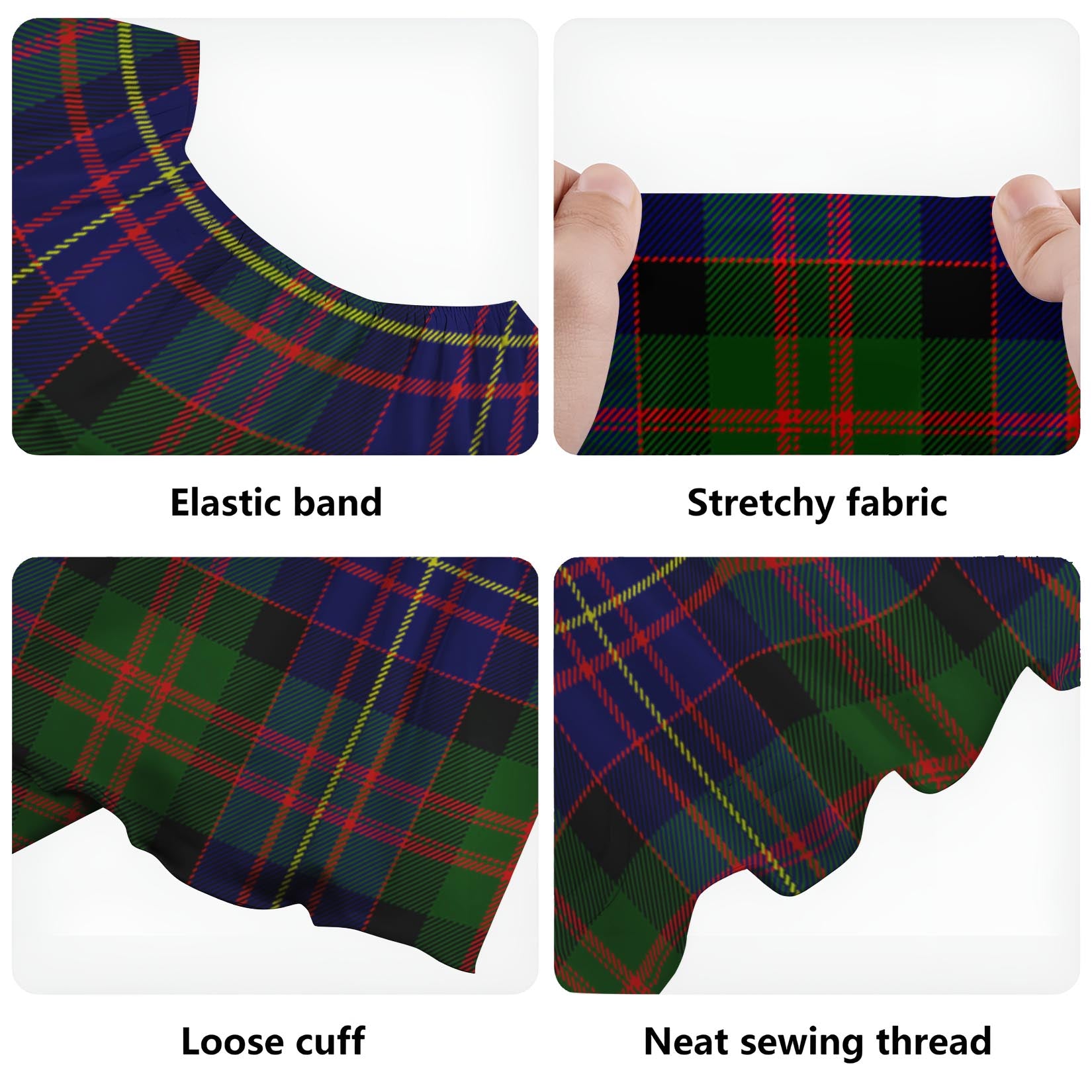 Chalmers Tartan Off Shoulder Long Dress - Tartan Vibes Clothing