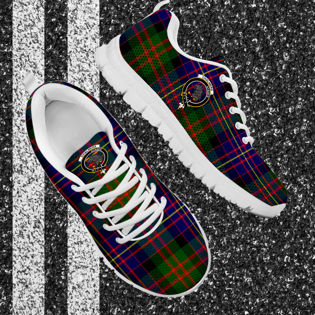 Chalmers Tartan Sneakers with Family Crest - Tartan Vibes Clothing