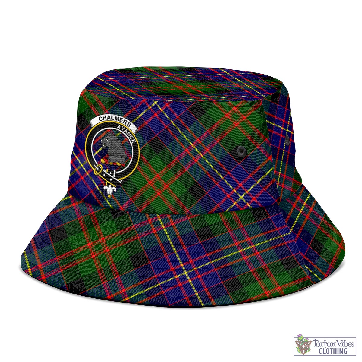 Chalmers Tartan Bucket Hat with Family Crest - Tartan Vibes Clothing