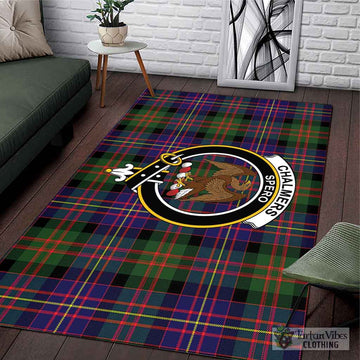 Chalmers of Balnacraig Tartan Area Rug with Family Crest L 59*86 inch (150x220 cm) - Tartan Vibes Clothing