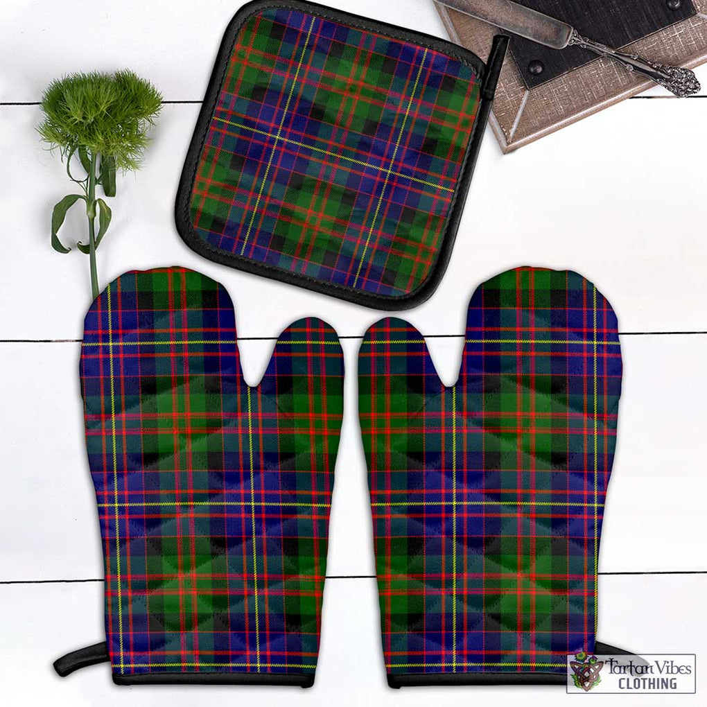 Chalmers of Balnacraig Tartan Combo Oven Mitt & Pot-Holder Black - Tartan Vibes Clothing