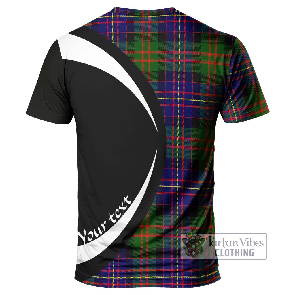 Tartan Vibes Clothing Chalmers of Balnacraig Tartan T-Shirt with Family Crest Circle Style