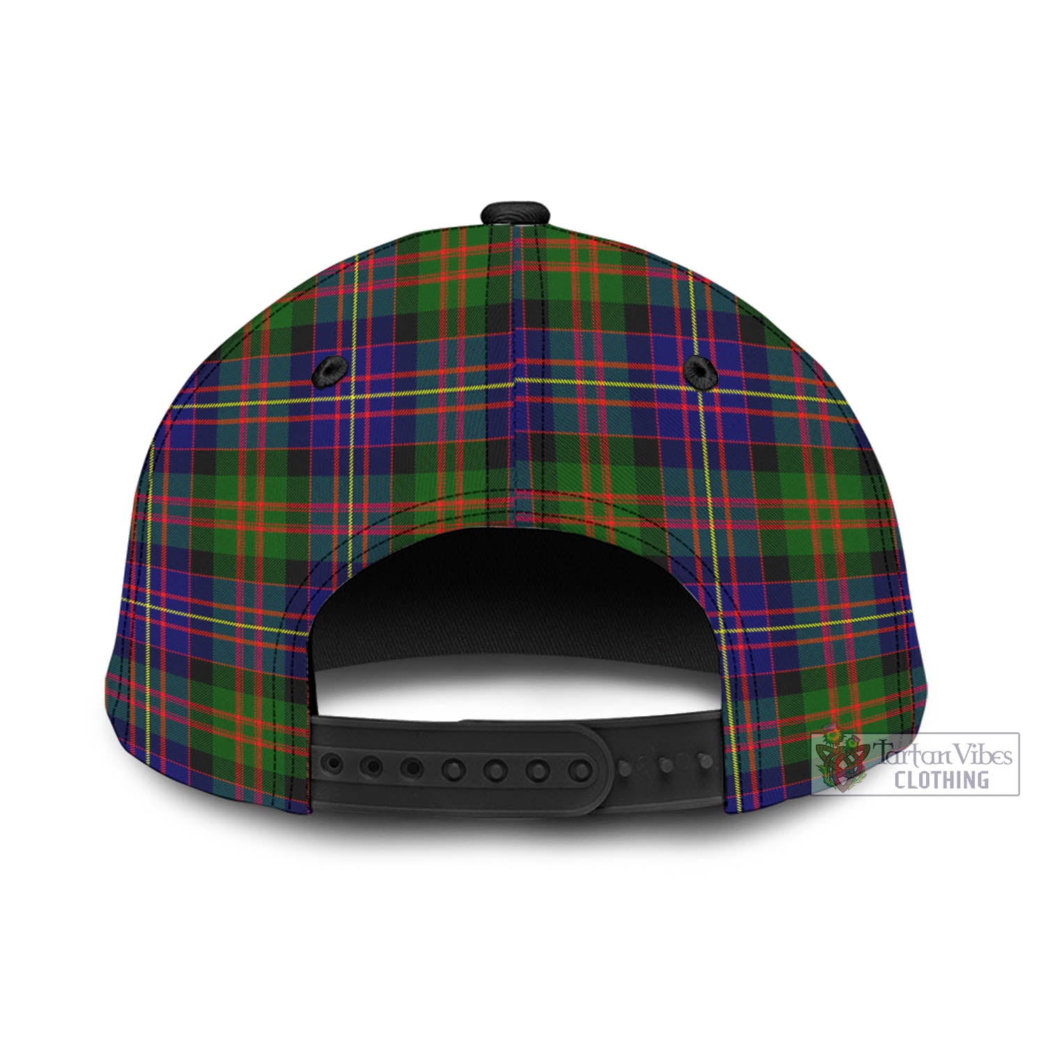 Tartan Vibes Clothing Chalmers of Balnacraig Tartan Classic Cap with Family Crest In Me Style