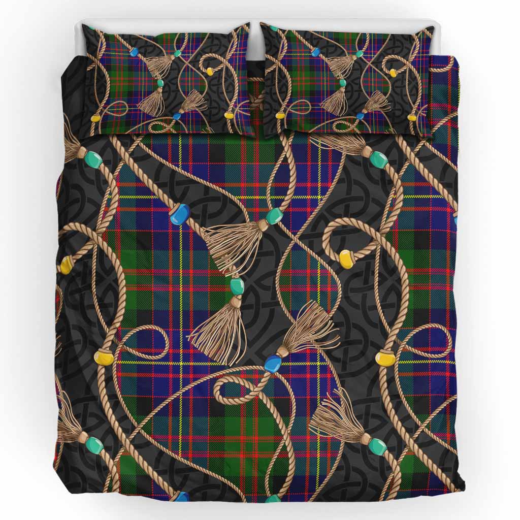 Chalmers Scottish Tartan Twisted Ropes Stylized Bedding Set UK Bedding Set UK King 91*87 inch - Tartan Vibes Clothing