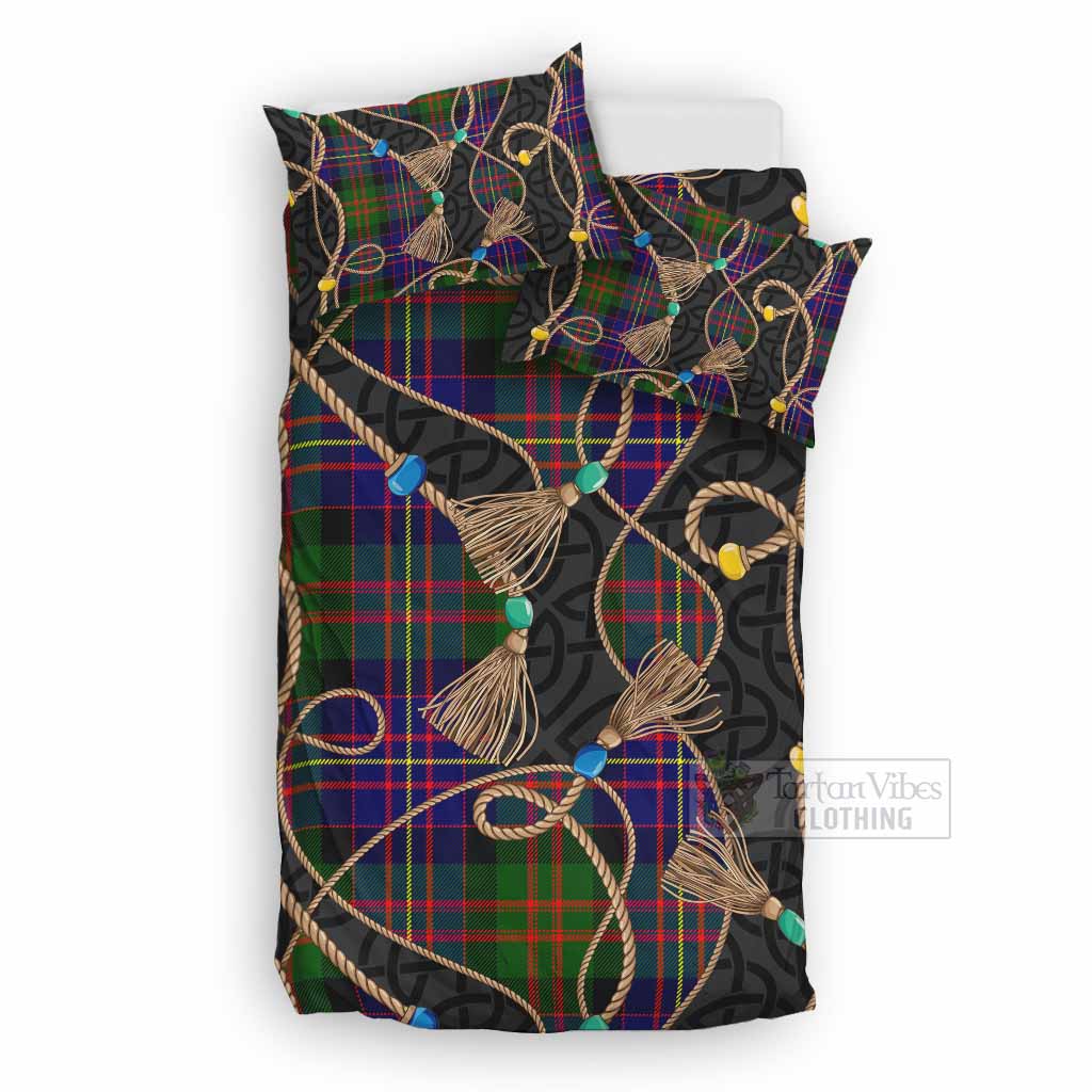 Chalmers Scottish Tartan Twisted Ropes Stylized Bedding Set UK Bedding Set UK Double 79*79 inch - Tartan Vibes Clothing