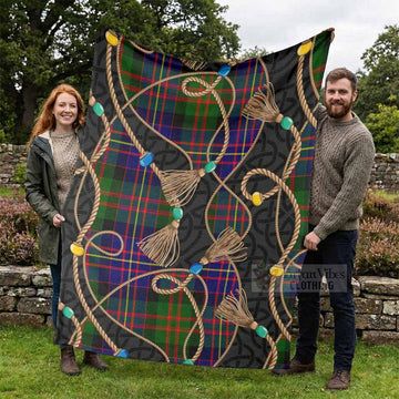 Chalmers Scottish Tartan Twisted Ropes Stylized Blanket - Tartan Vibes Clothing