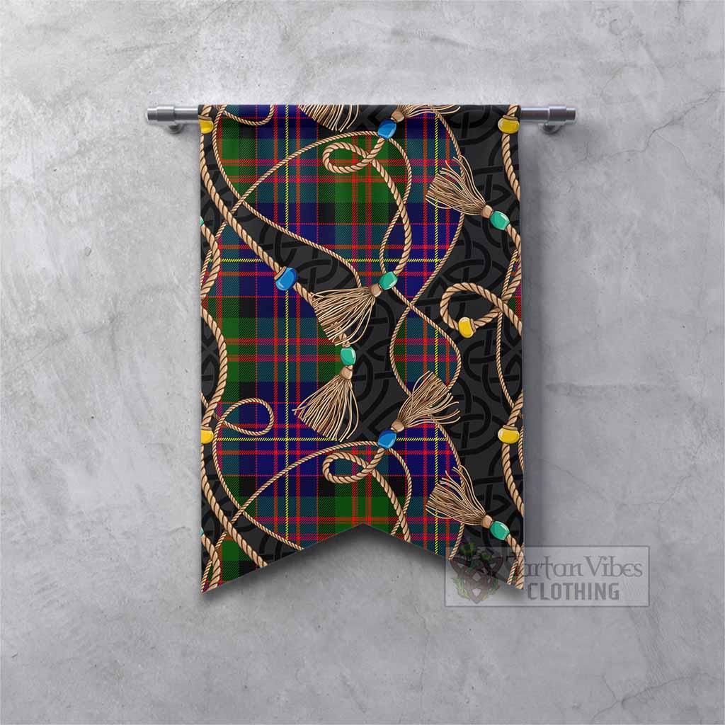 Chalmers Scottish Tartan Twisted Ropes Stylized Gonfalon Fishtail - Tartan Vibes Clothing