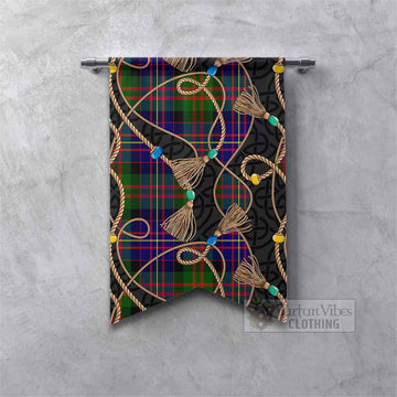 Chalmers Scottish Tartan Twisted Ropes Stylized Gonfalon Fishtail - Tartan Vibes Clothing