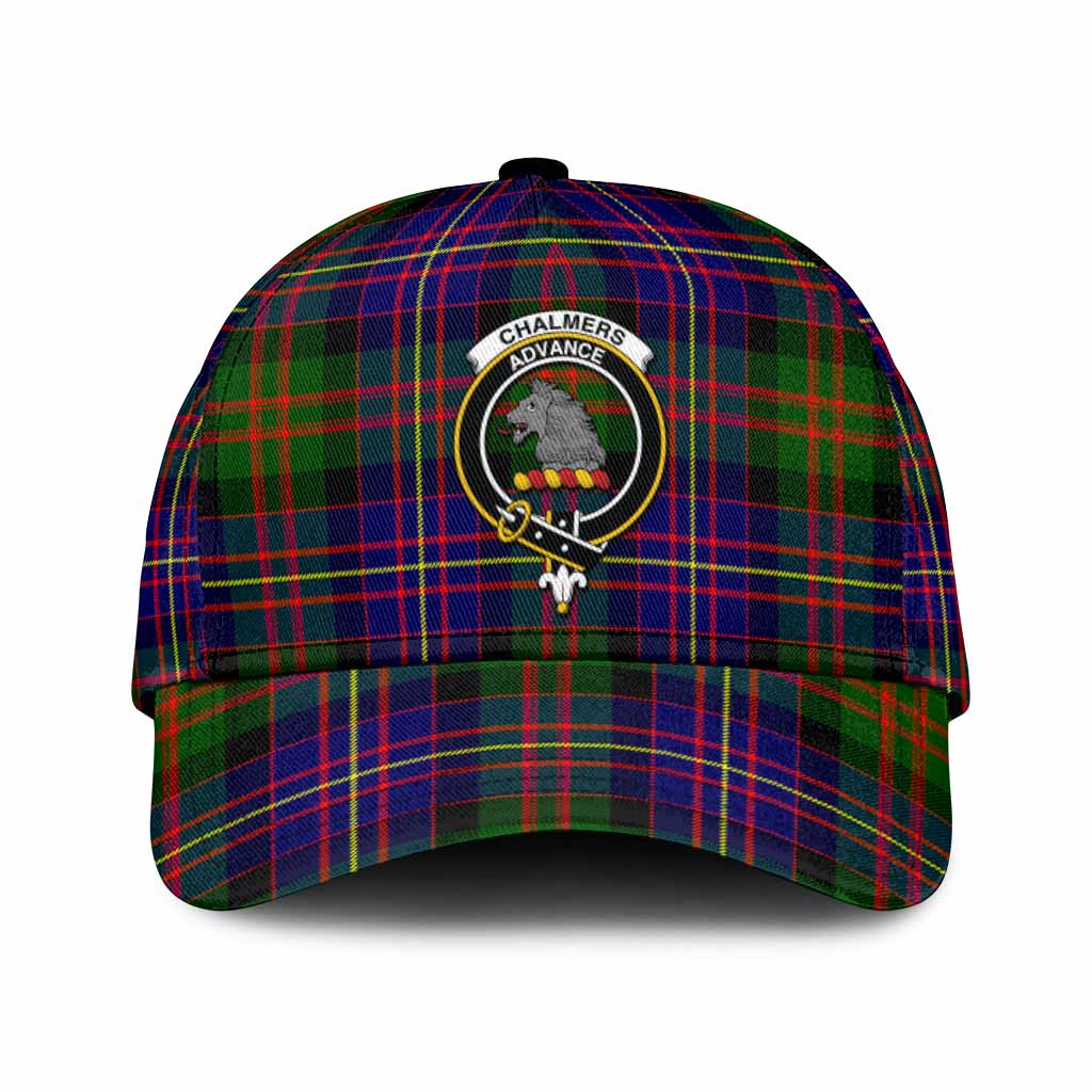 Chalmers Tartan Classic Cap with Family Crest