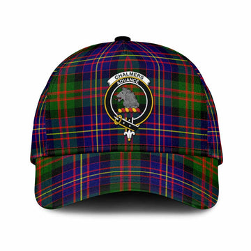 Chalmers Tartan Classic Cap with Family Crest