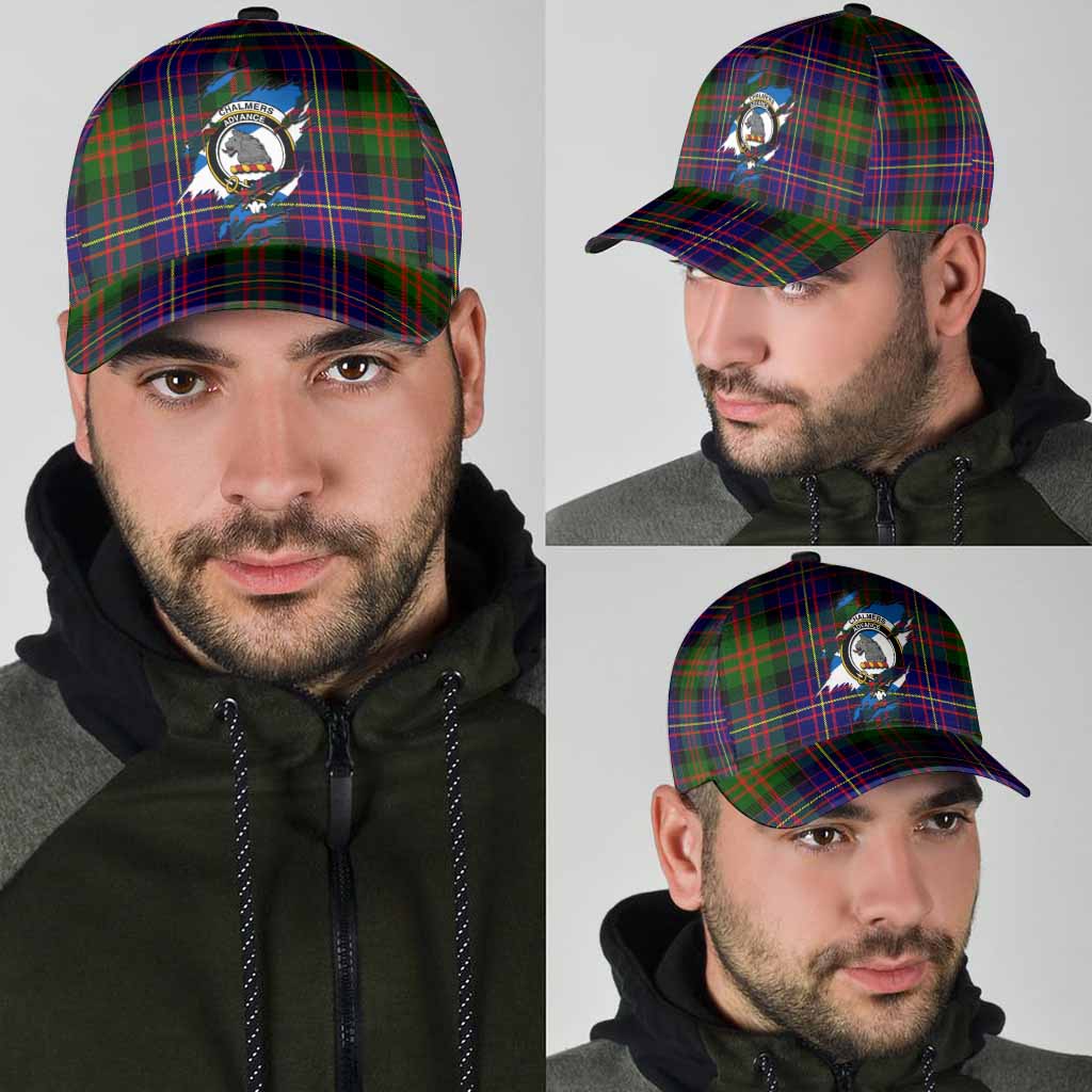 Chalmers Tartan Classic Cap with Family Crest In Me Style