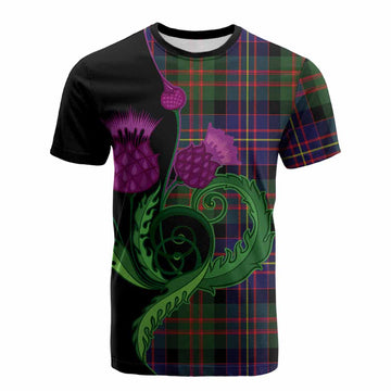 Chalmers Tartan Cotton T-shirt Traditional Scottish Thistle