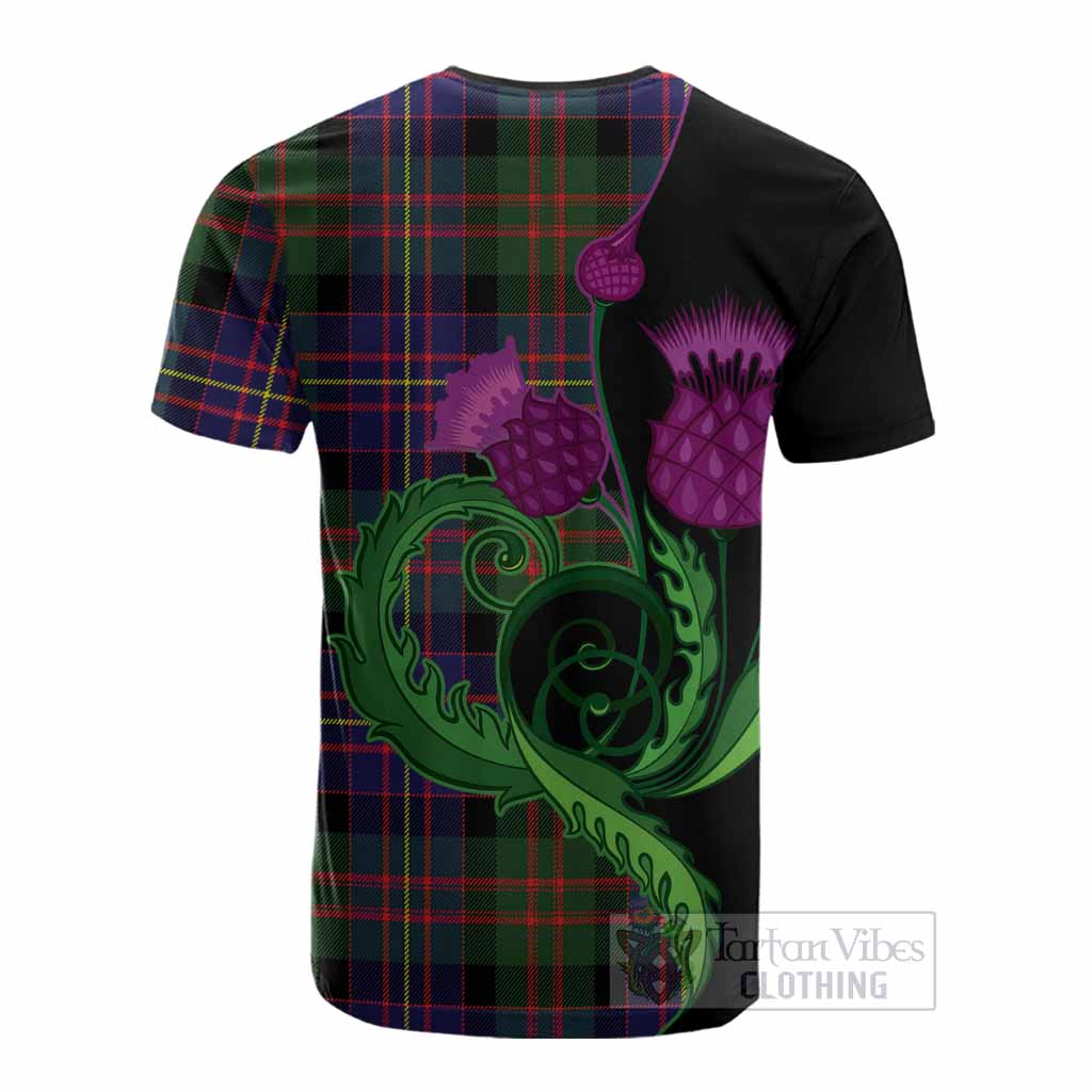 Chalmers Tartan Cotton T-shirt Traditional Scottish Thistle