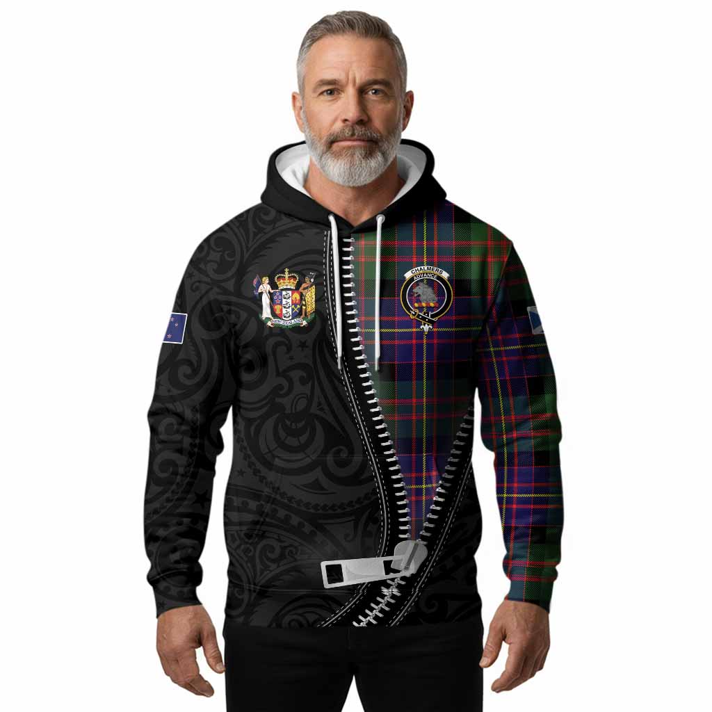 Chalmers Tartan Hoodie New Zealand Pattern Unique Zipper Stylized