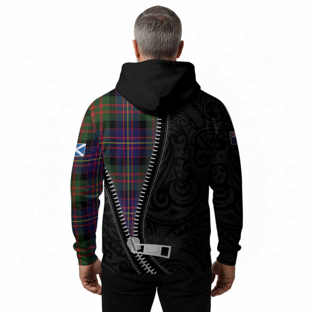 Chalmers Tartan Hoodie New Zealand Pattern Unique Zipper Stylized