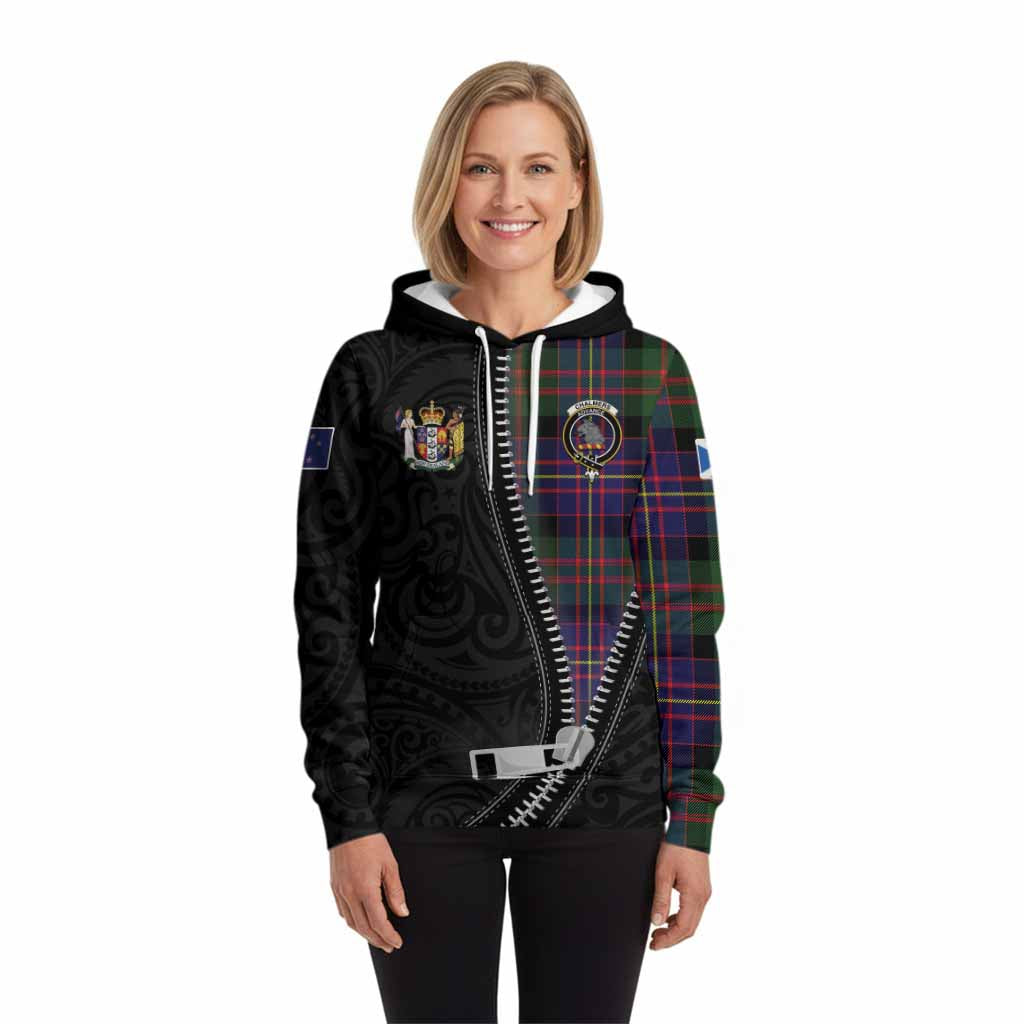 Chalmers Tartan Hoodie New Zealand Pattern Unique Zipper Stylized