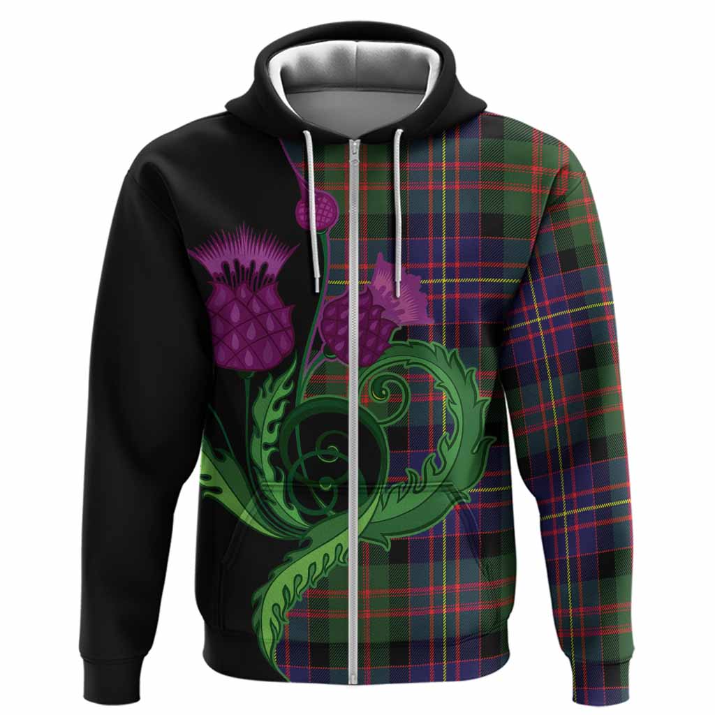 Chalmers Tartan Hoodie Traditional Scottish Thistle