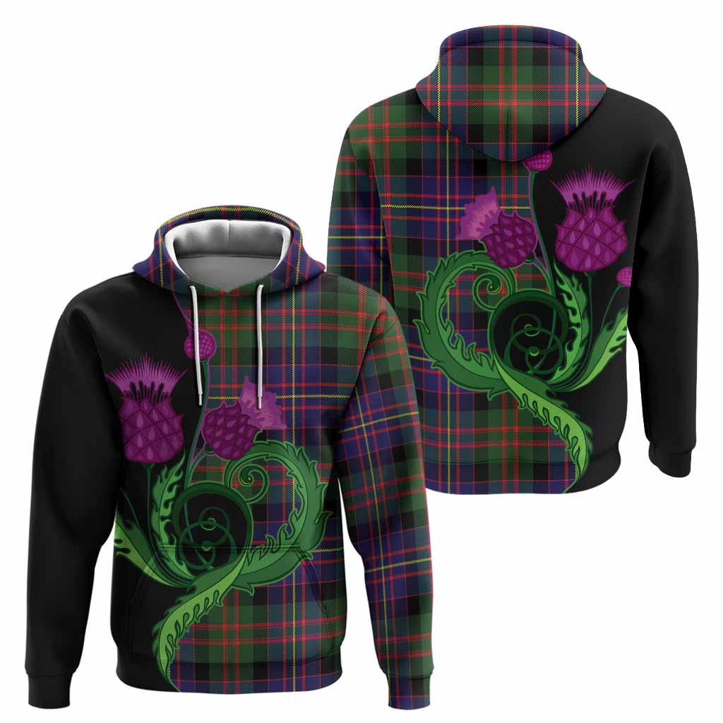 Chalmers Tartan Hoodie Traditional Scottish Thistle