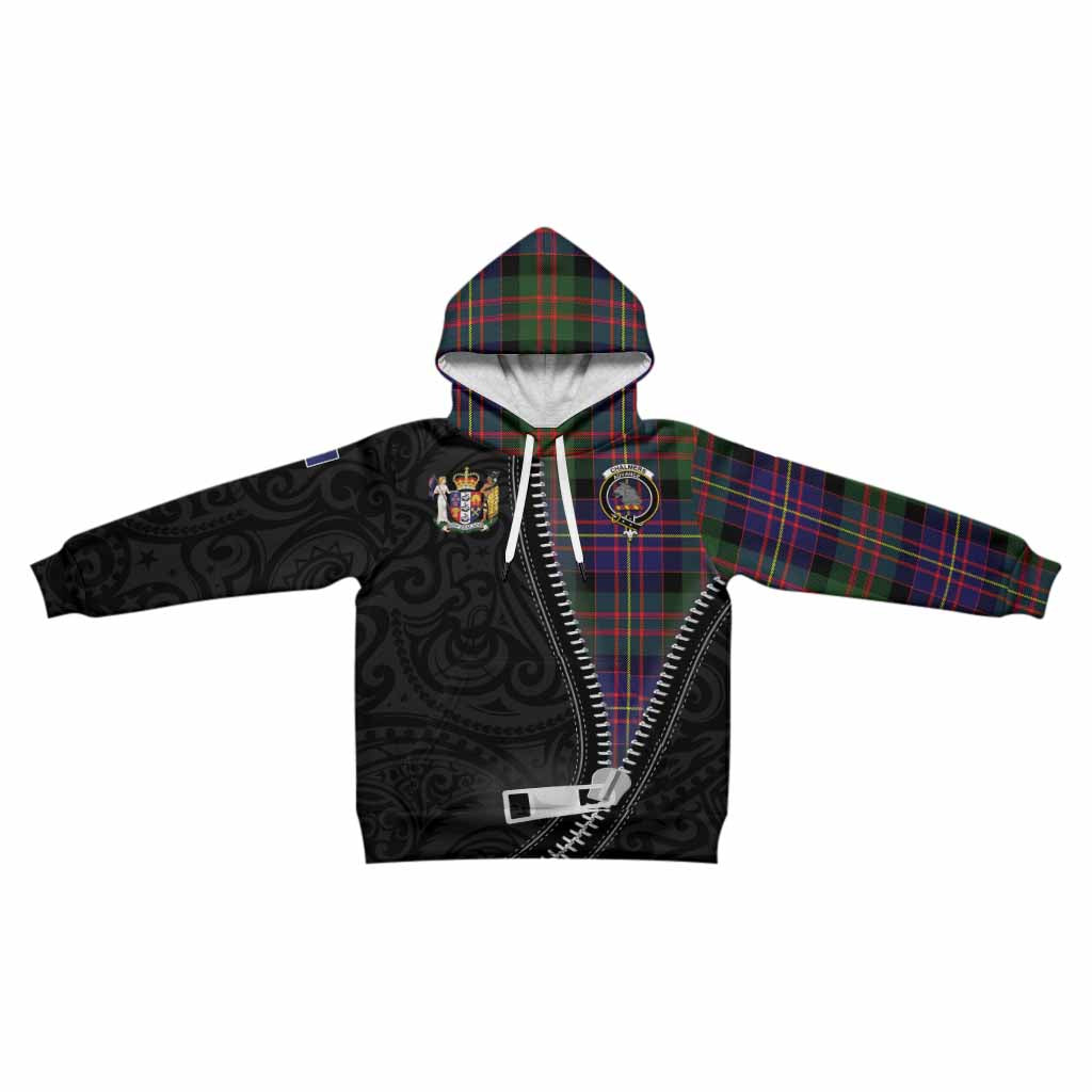 Chalmers Tartan Kid Hoodie New Zealand Pattern Unique Zipper Stylized