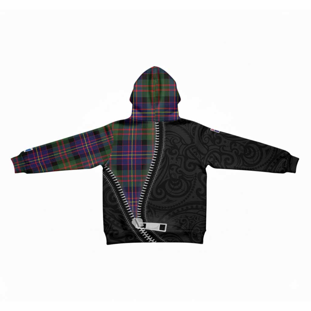 Chalmers Tartan Kid Hoodie New Zealand Pattern Unique Zipper Stylized