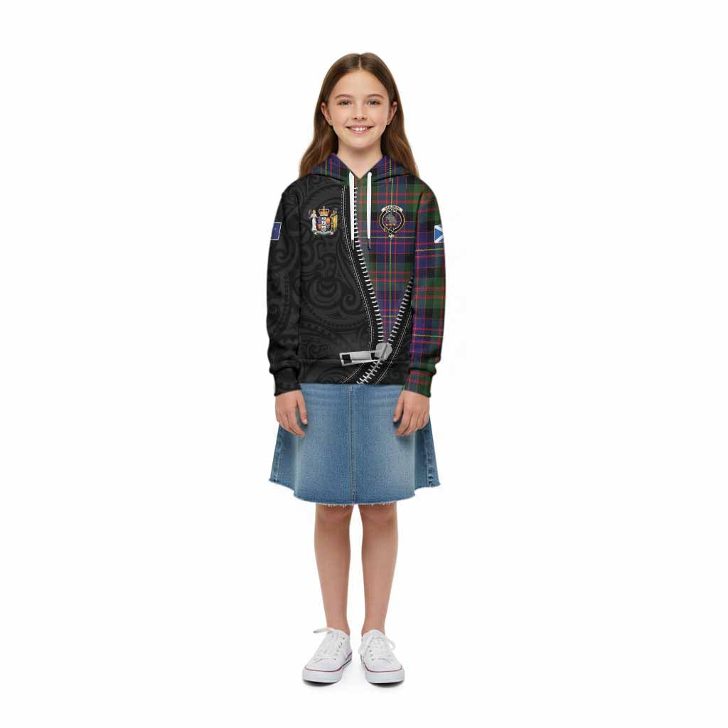 Chalmers Tartan Kid Hoodie New Zealand Pattern Unique Zipper Stylized