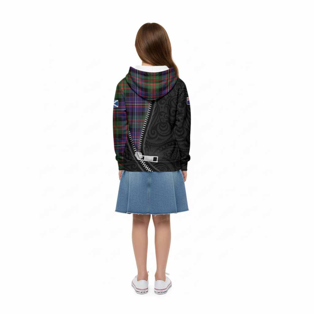 Chalmers Tartan Kid Hoodie New Zealand Pattern Unique Zipper Stylized
