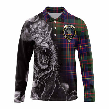 Chalmers Tartan Long Sleeve Polo Shirt Roaring Lion Heritage