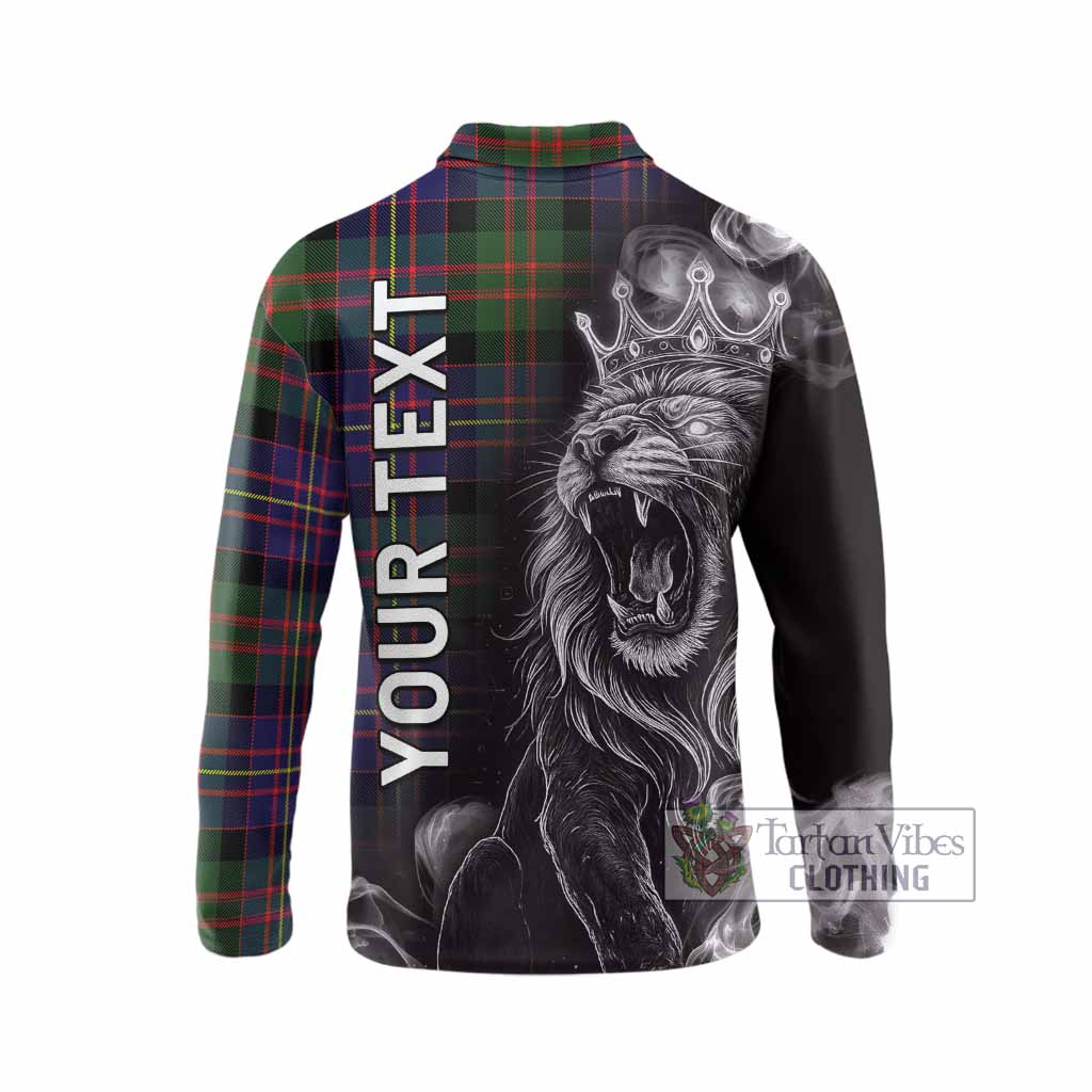 Chalmers Tartan Long Sleeve Polo Shirt Roaring Lion Heritage