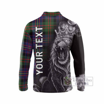 Chalmers Tartan Long Sleeve Polo Shirt Roaring Lion Heritage