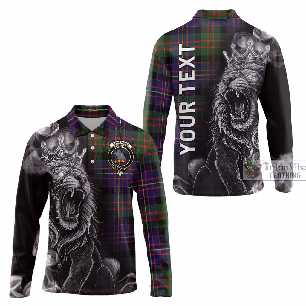 Chalmers Tartan Long Sleeve Polo Shirt Roaring Lion Heritage